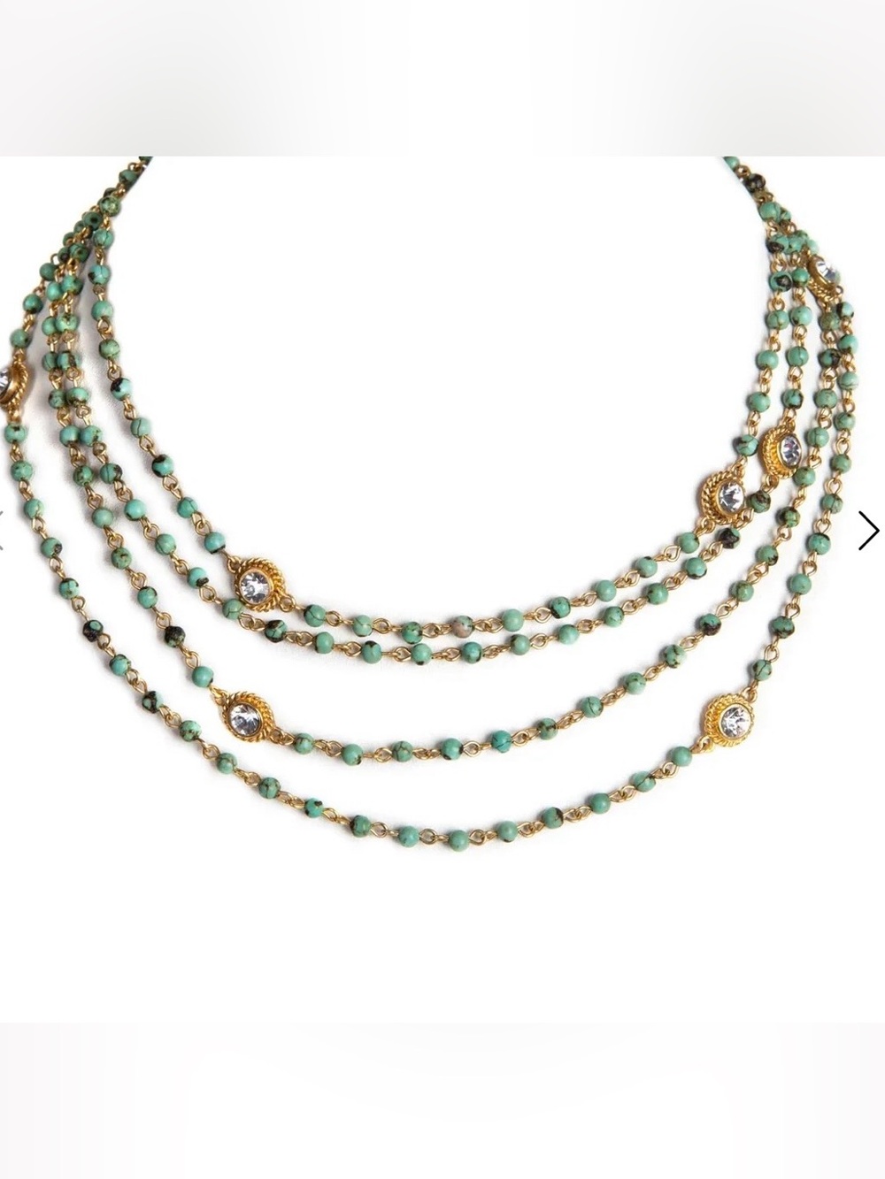 Virgins Saints & Angels Magdalena Necklace African Turquoise NWT